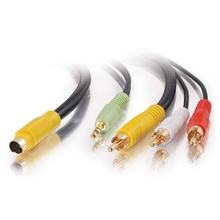 25ft (7.6m) Value Series™ Bi-Directional S-Video + 3.5mm Audio to RCA Audio/Video Cable